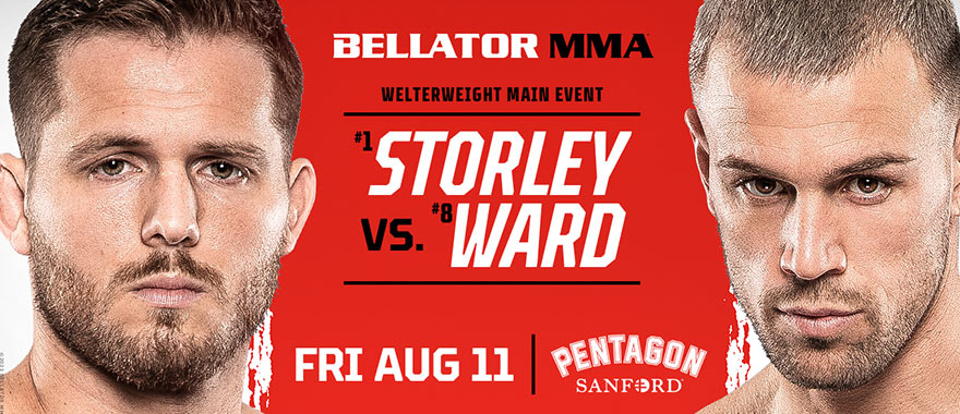 Bellator MMA graphic. Storley vs. Ward