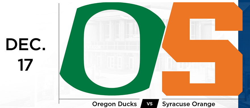 Syracuse and Oregon logos