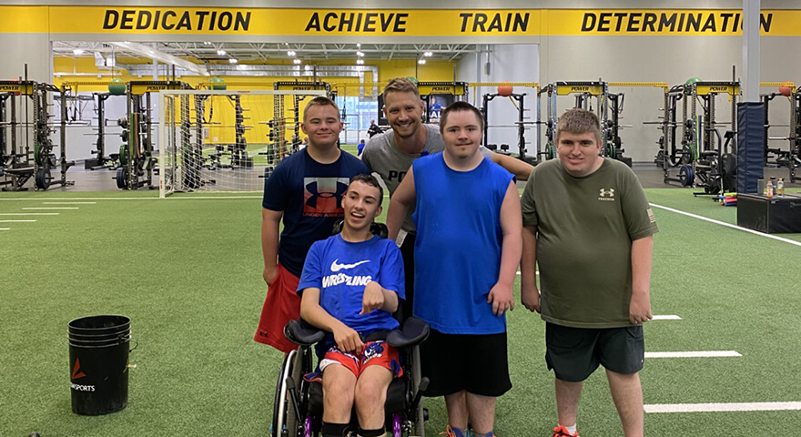 Sanford Strong athletes working with Sanford Sports Performance at the Bismarck location