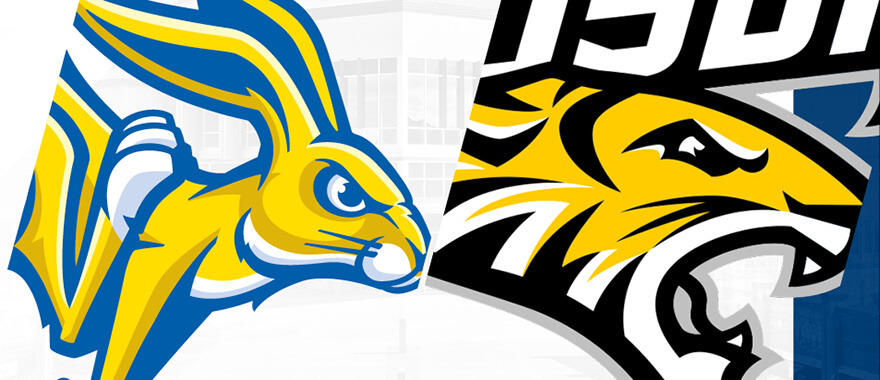 south dakota state jackrabbit and towson tigers logo