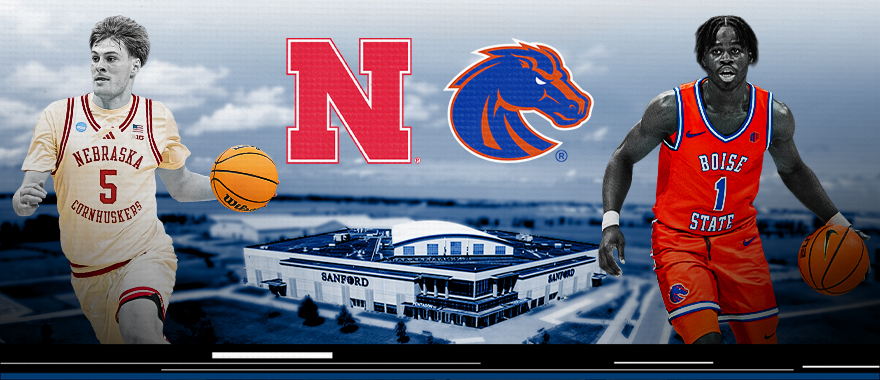 Nebraska vs Boise St mbb graphic