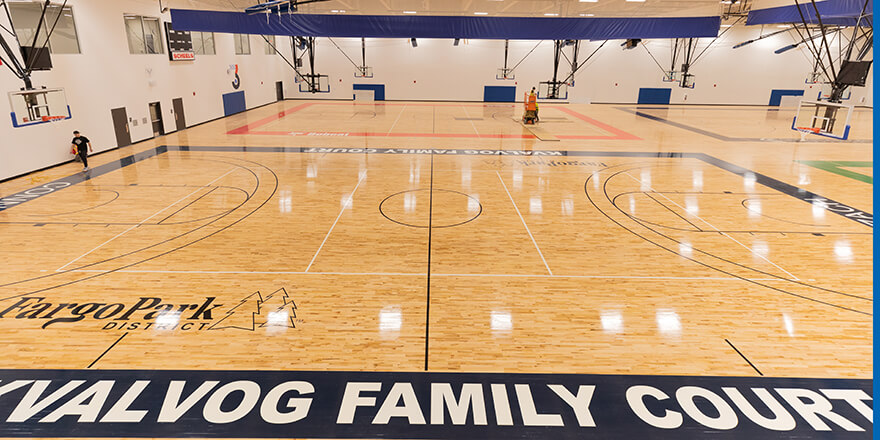 Fargo sports complex basketball courts