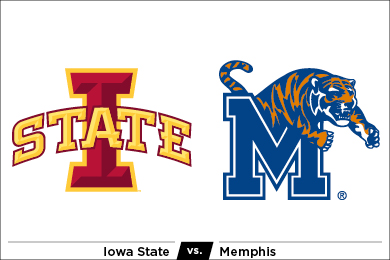 Iowa State vs Memphis MBB logo