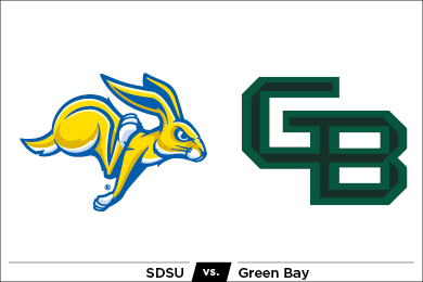 SDSU vs Green Bay men's basketball logo