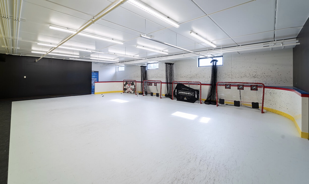 1,300 square-foot synthetic ice sheet inside the Bemidji Community Arena