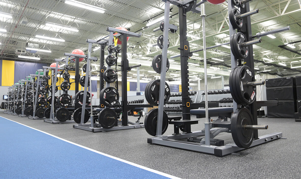 State-of-the-art cardio and strength training equipment in the Bismarck Power Center