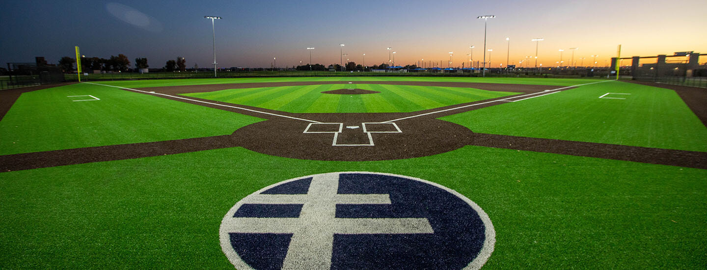 Image of a fbaseball field at the Sanford Diamonds