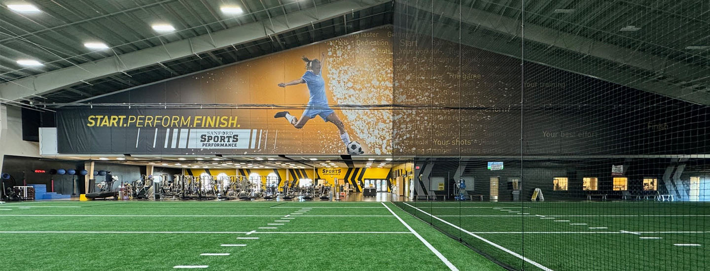 Sanford Fieldhouse indoor turf