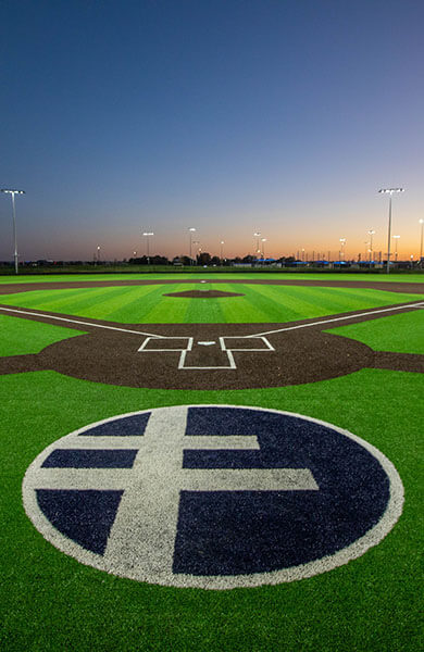 Photo of behind homeplate at the Sanford Diamonds