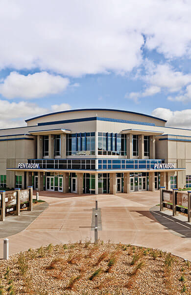 Image of the exterior of the Sanford Pentagon