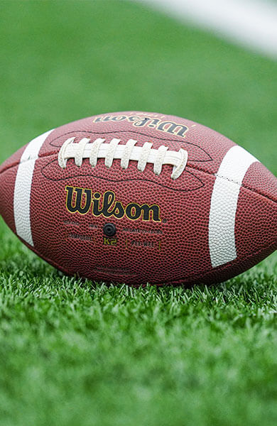football on turf