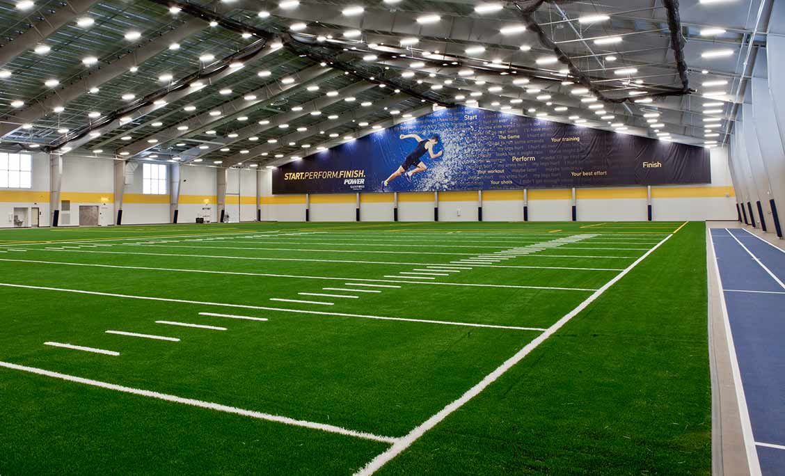 interior of north side of the fieldhouse