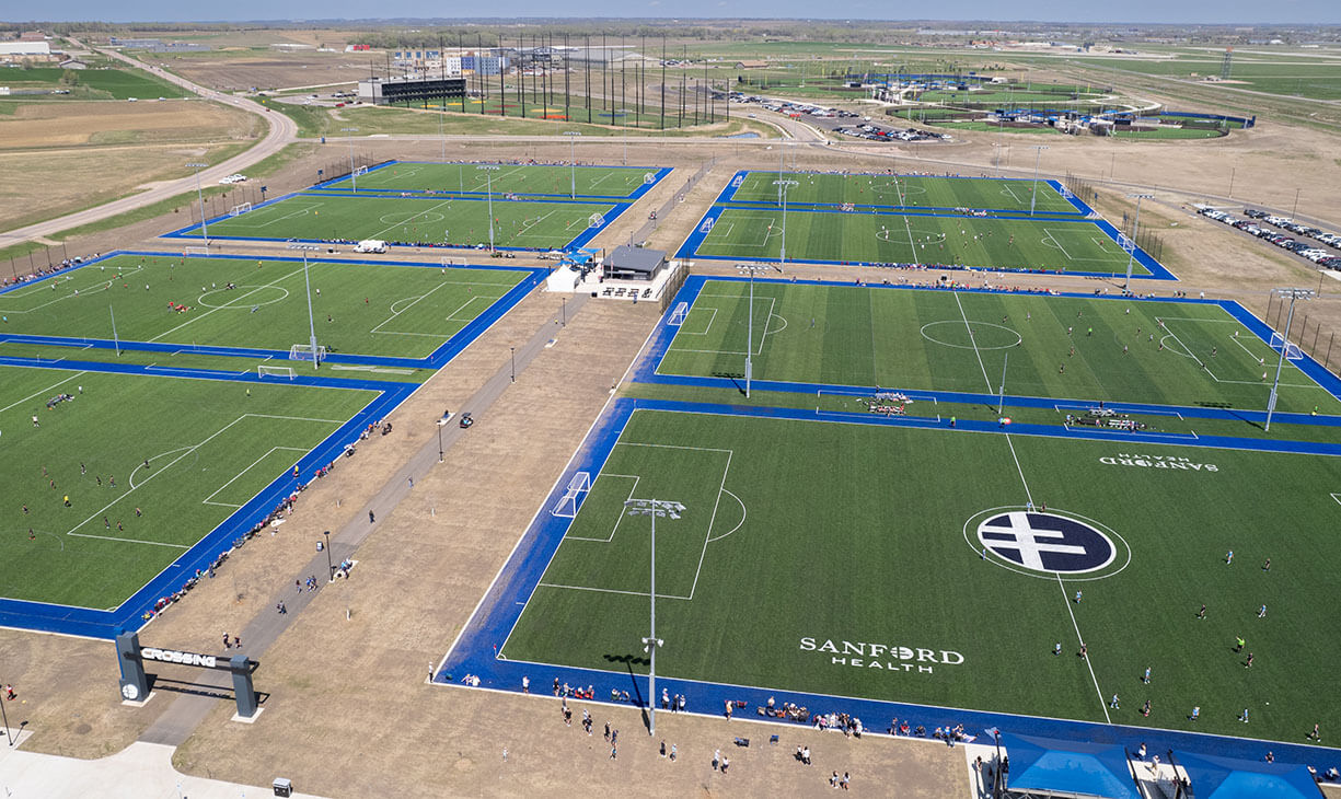 aerial view of Sanford crossings