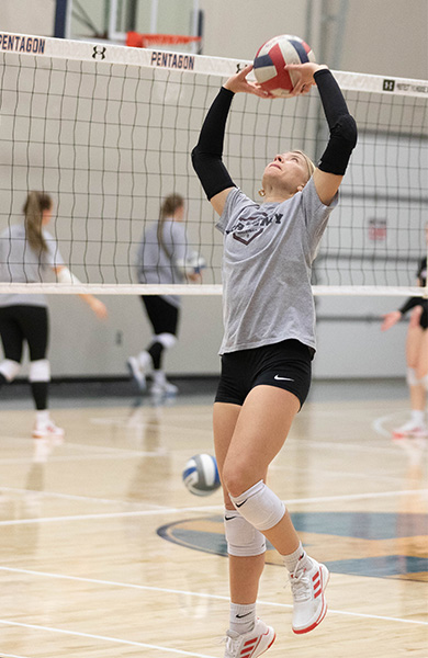 volleyball coach coaches player